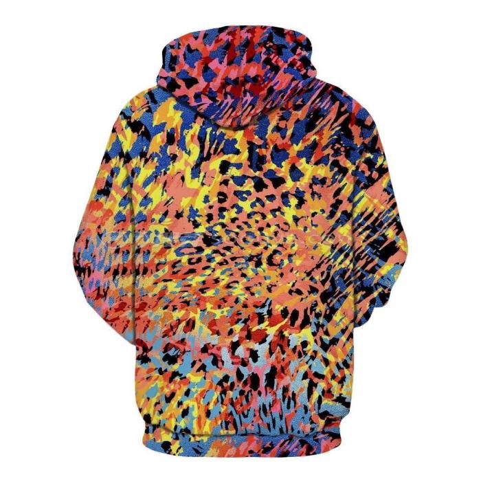 Colorful Camo 3D Logo Hoodie For Men And Women Sweatshirt