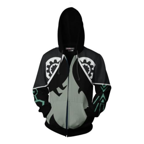 The Legend Of Zelda Game Midna Hailar Logo Cosplay Unisex 3D Printed Hoodie Sweatshirt Jacket With Zipper