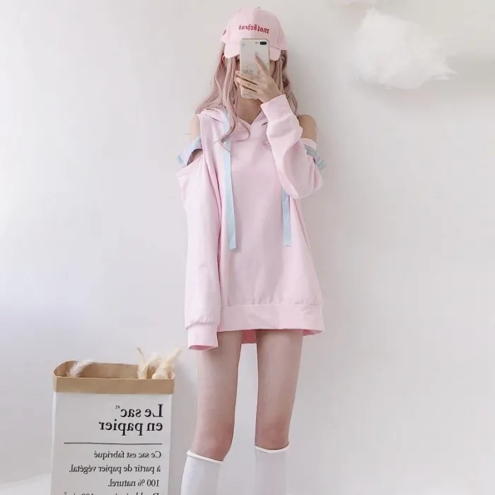 Peekaboo Shoulder Hoodie