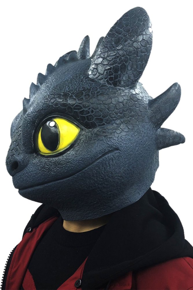 Dragon Toothless Mask  Movie How To Train Your Dragon 3 The Hidden World Latex Props