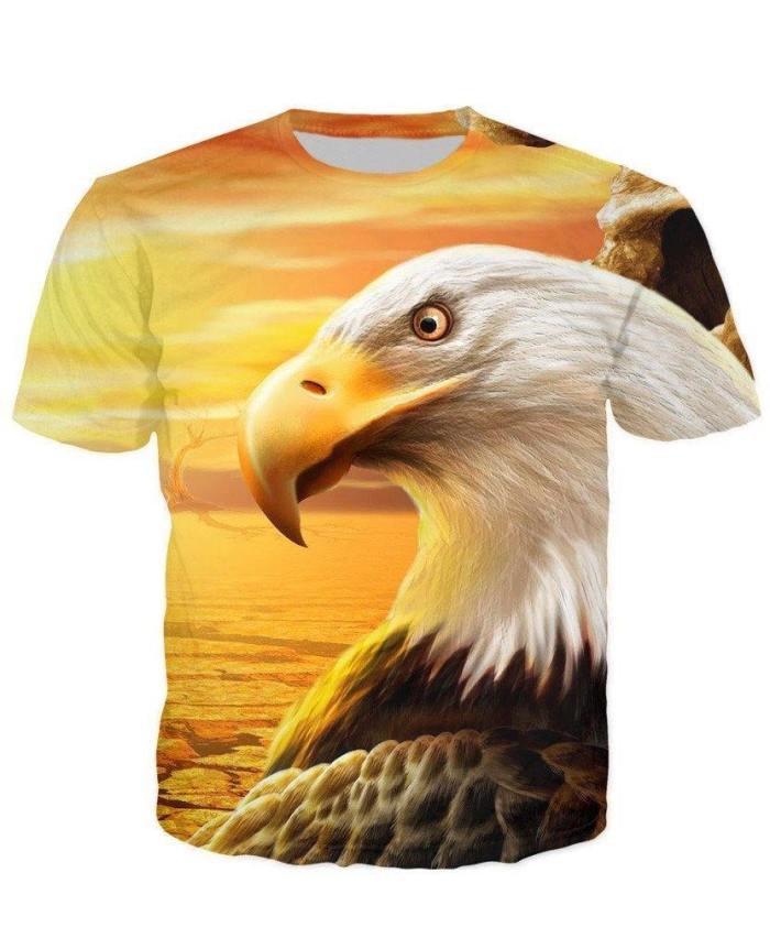 Usa Eagle Sunset T-Shirt