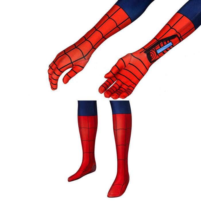 Spider-Man Peter Parker Ultimate Spider-Man Season1 Jumpsuit Cosplay Costume -