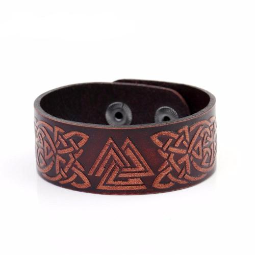 Talisman Viking Leather Bracelet