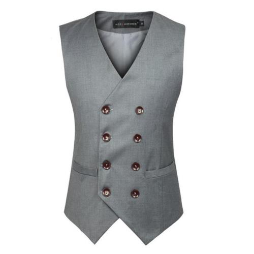 Business Formal Double Breasted Suit Vest British Style