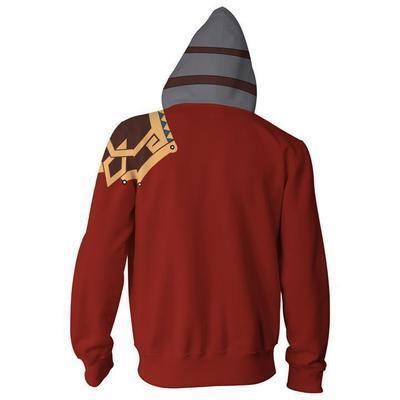 Final Fantasy X Game Auron Cosplay Unisex 3D Printed Hoodie Sweatshirt Jacket With Zipper