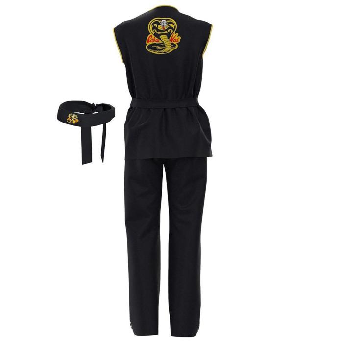 Cobra Kai Top Pants Outfits Halloween Carnival Suit Cosplay Costume