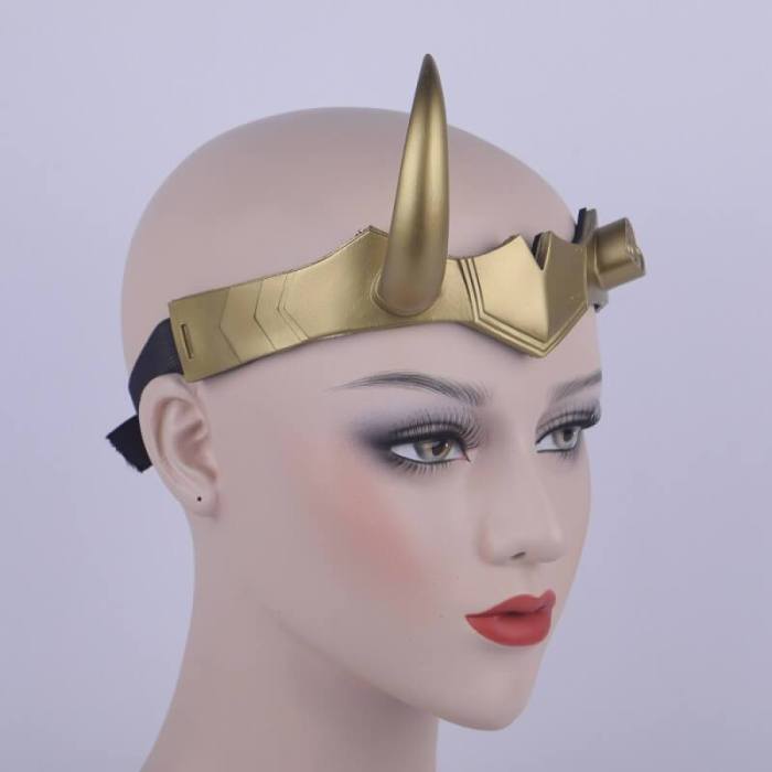 Lady Loki  Pvc Helmet Female Loki Halloween Cosplay Costume Props