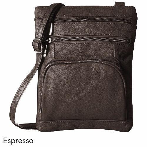 Super Soft Leather Crossbody Bag - 2 Size Options