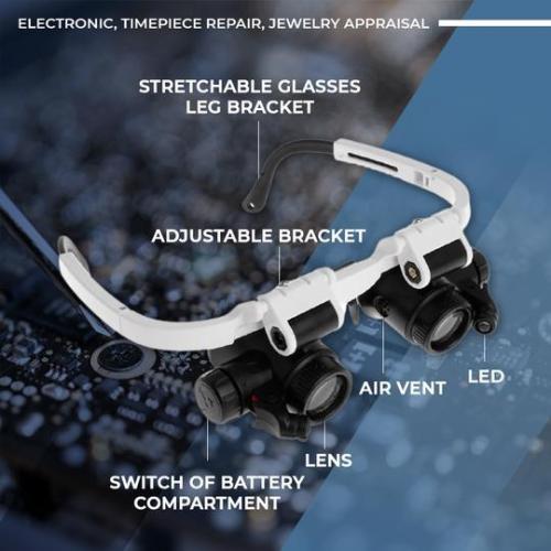 Led Glasses Magnifier
