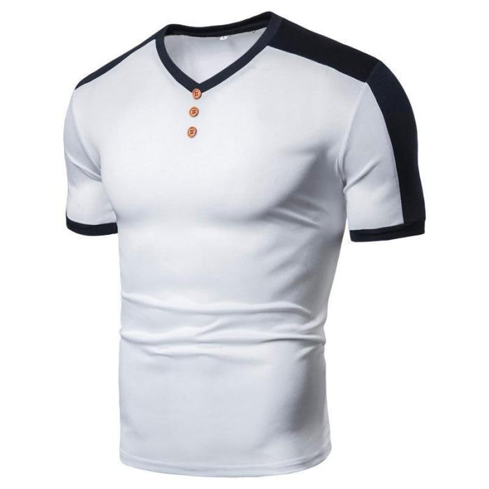 Men'S Splice Casual Sports Comfortable T-Shirt