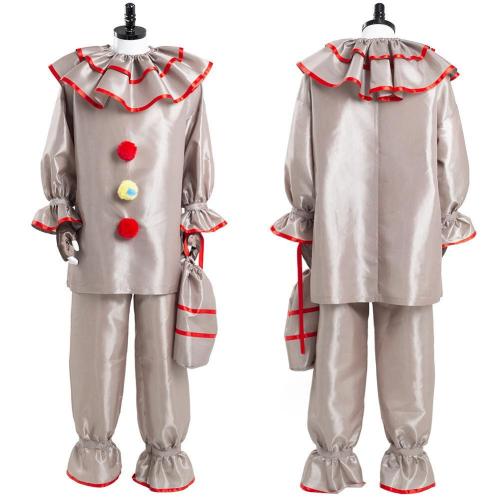 It Pennywise The Dancing Clown Horror Movie Halloween Carnival Suit Cosplay Costume