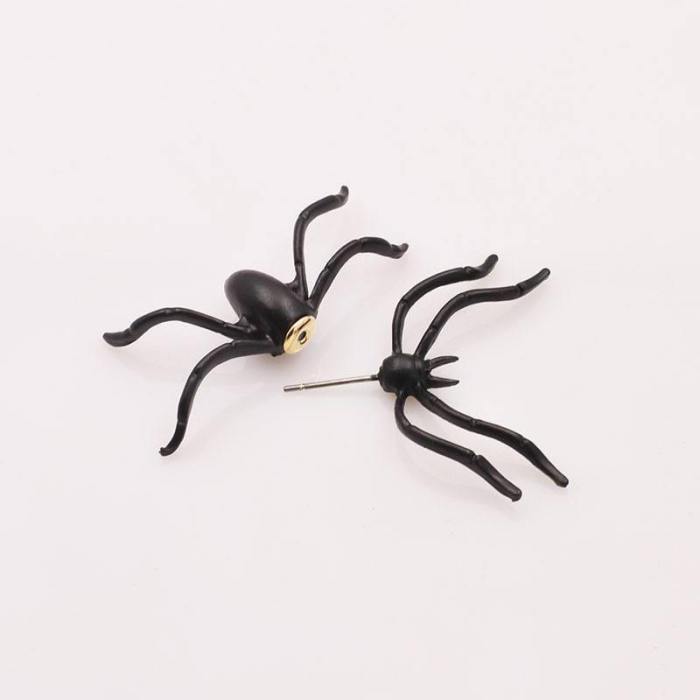 Cool Black Spider Earrings