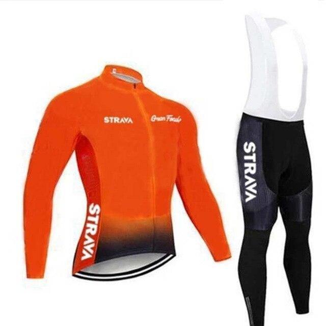 Strava Cycling Clothing Winter Fleece Jacket Men Pro Team Bike Apparel Roadbike Bicycle Race Clothes Ropa Ciclismo Outdoor Wear