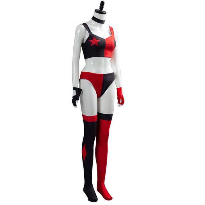 Harley Quinn Season 3 Red Outfits Uniform Tv Show Cosplay Costume