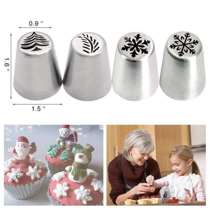 Christmas Piping Nozzle Kit