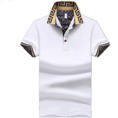 Lapel Button Short T-Shirt 225