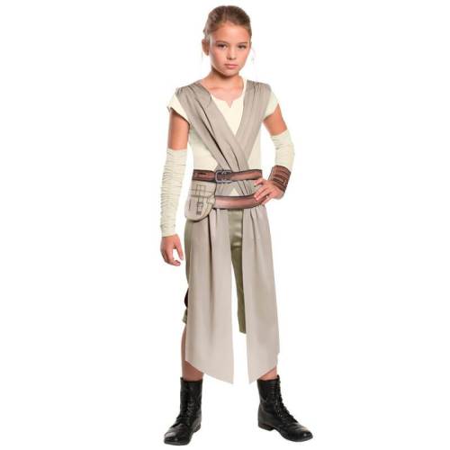 Star Wars Kids Girls Classic Rey Fancy Dress Halloween Cosplay Costume