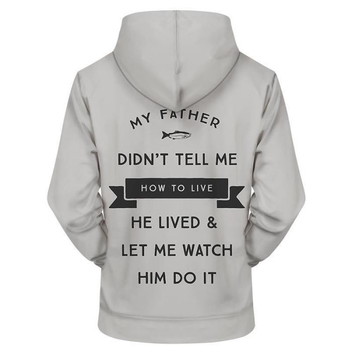 A Teaching Father 3D Sweatshirt Hoodie Pullover