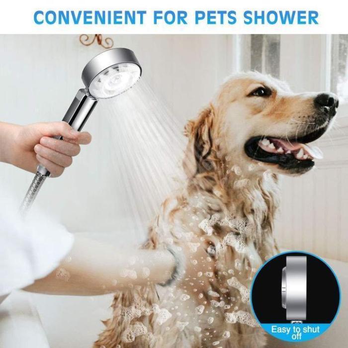 Double-Sided Water Pressurized Shower Head Handheld High-Pressure Sprinkler