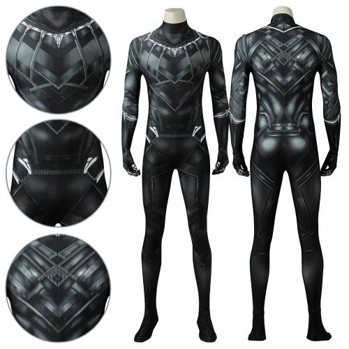 Black Panther T'Challa Captain America: Civil War Jumpsuit Cosplay Costume -