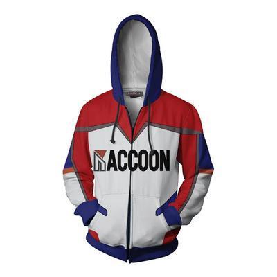 Resident Evil Game Raccoon Girl Red Cosplay Unisex 3D Printed Hoodie Sweatshirt Jacket With Zipper
