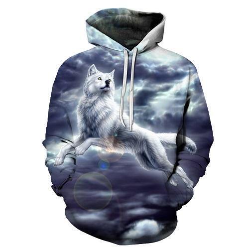 Galaxy Wolves 3D Sweatshirt Hoodie Pullover