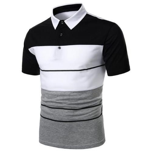 Summer Men'S Tops Fashion Stitching Casual Short Sleeves