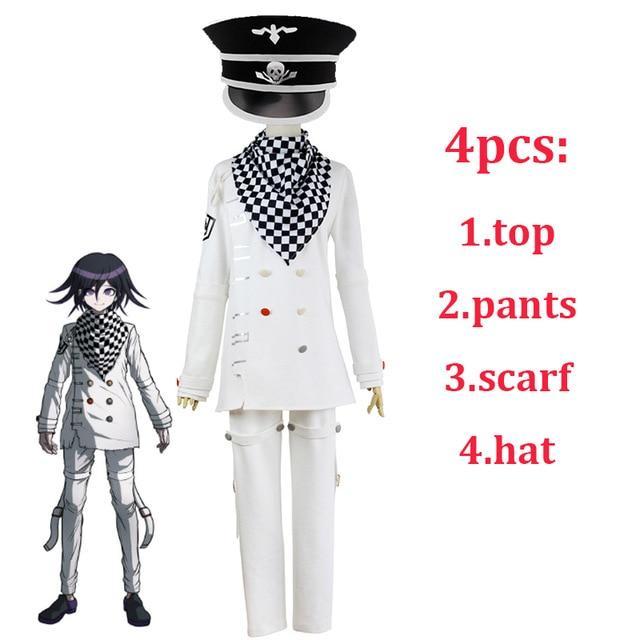 Danganronpa V3 Ouma Kokichi Cosplay Costume Japanese Game School Uniform Suit Outfit Clothes Shoes Halloween Carnival Props