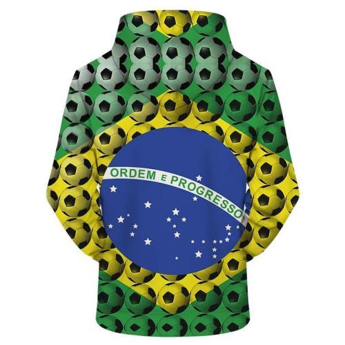 Brazil Soccer Fan 3D - Sweatshirt, Hoodie, Pullover