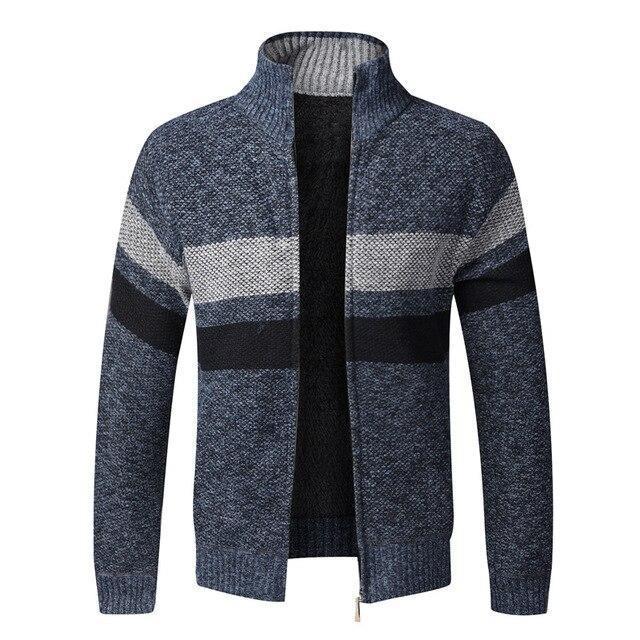Men'S Cardigan Business Knitted Cashmere  Sweater