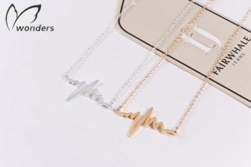 Heart Beat Charm Necklace