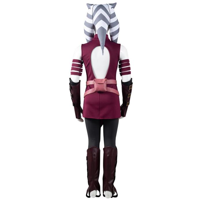 Star Wars: The Clone Wars  Ahsoka Tano  Kids Children Halloween Carnival Suit Outfits Cosplay Costume