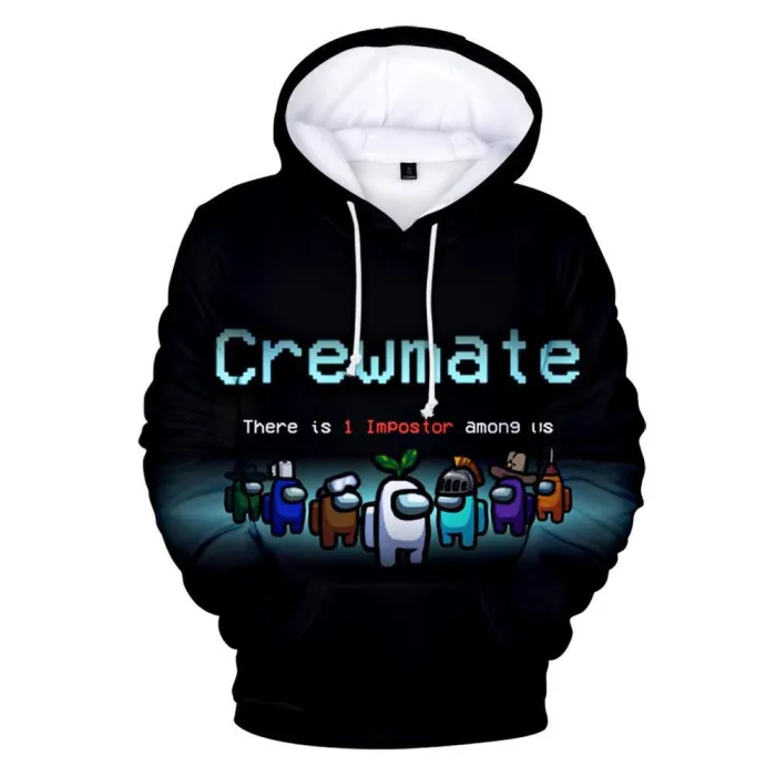 Adult Style-03 Impostor Crewmate Among Us Cartoon Game Unisex 3D Printed Hoodie Pullover Sweatshirt