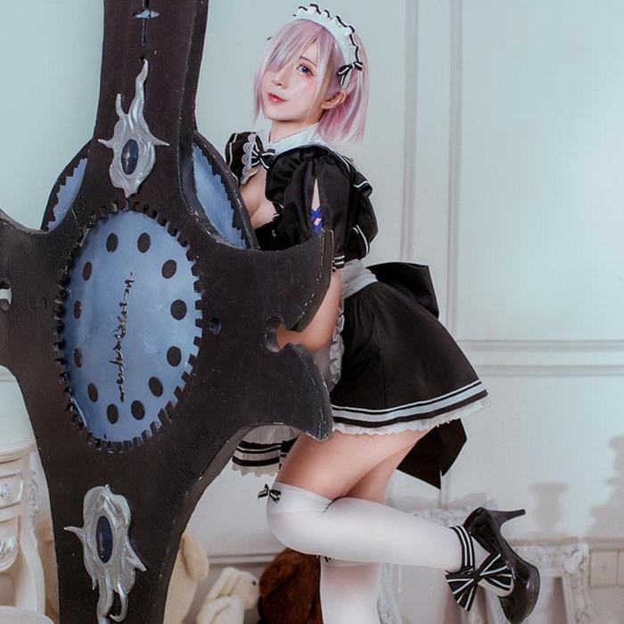 Fate Grand Order Mash Kyrielight  Maid Cosplay Costume