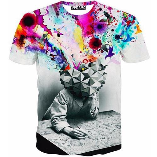 Hipster Thinker 3D T-Shirt V1