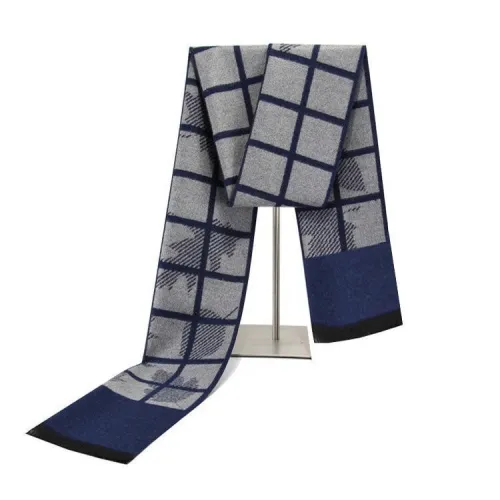 Men'S Print Warm Cashmere Scarf-15