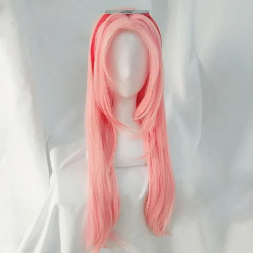 Haruno Sakura From Naruto Halloween Pink Cosplay Wig
