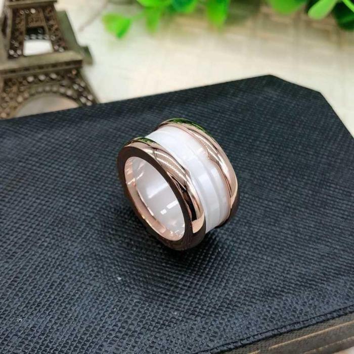 High-Fashion Wide Ceramic Rings
