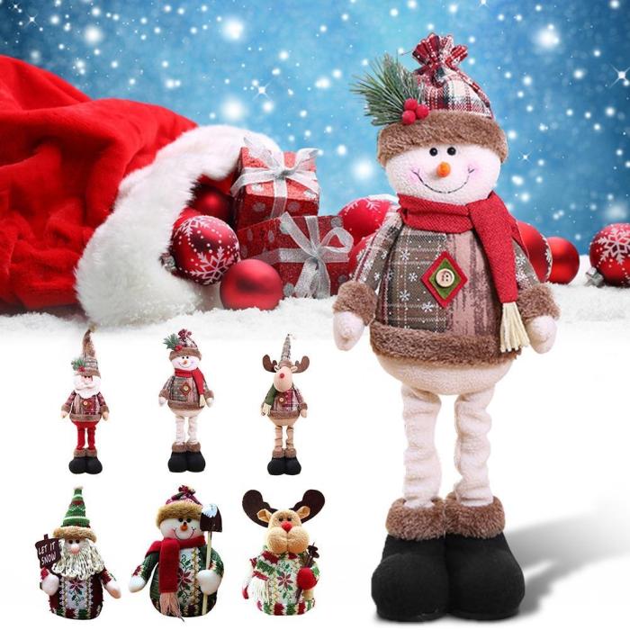 Christmas Decorations Christmas Dolls Christmas Tree Decorations Innovative Elk Santa Snowman Decoration Kids  Year Gift
