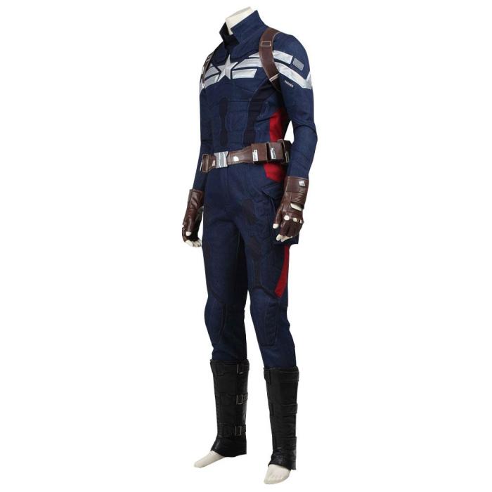 Steven Rogers Captain America The Winter Soldier Cosplay Costume