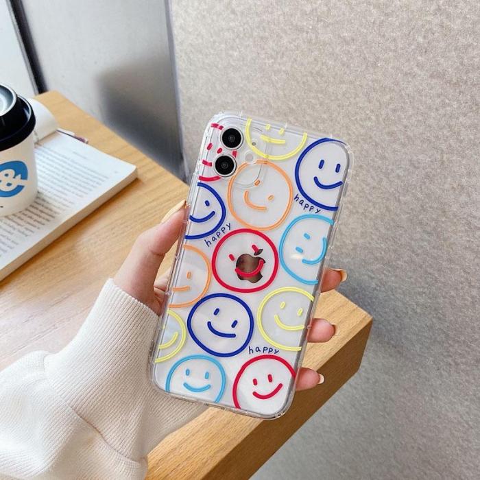 Colorful Smiley Phone Case For Iphone
