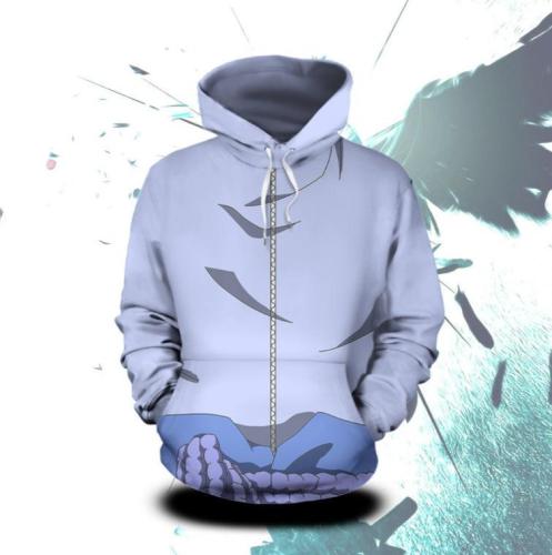 Naruto Anime Uchiha Sasuke Flame Ball Fan Cosplay Unisex 3D Printed Hoodie Sweatshirt Pullover