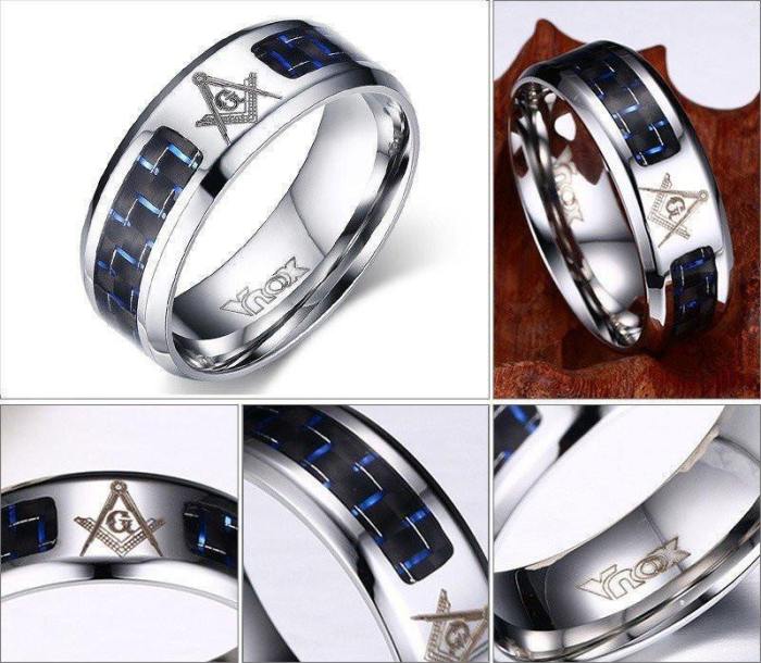 Stainless Steel Masonic Ring