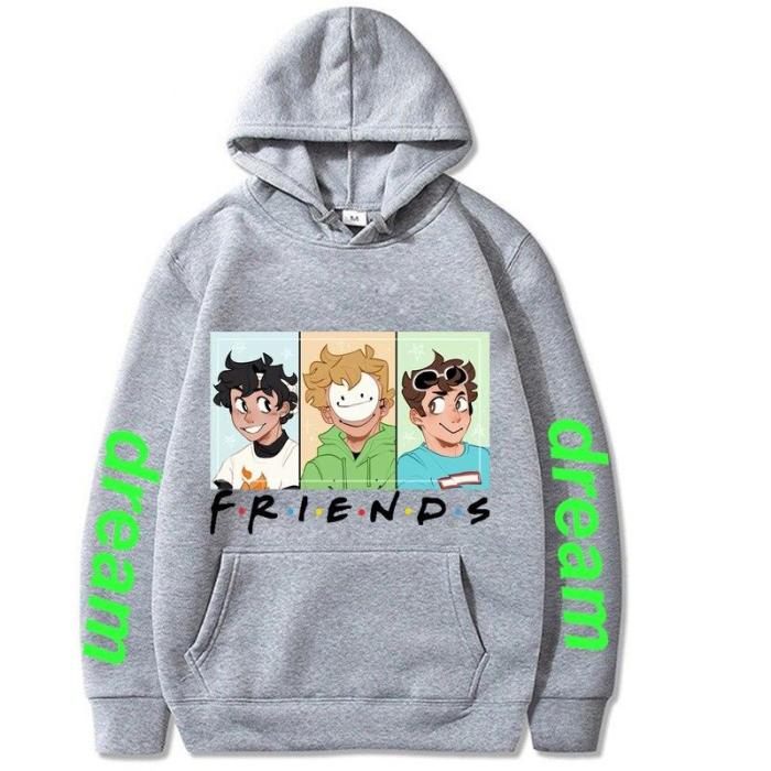 Hip Hop Streetwear Dream Team Graphic Hoodie Pullover Sweatshirt