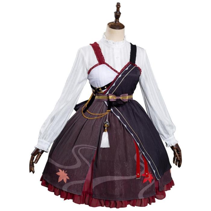Genshin Impact Kazuha Lolita Dress Outfits Halloween Carnival Suit Cosplay Costume