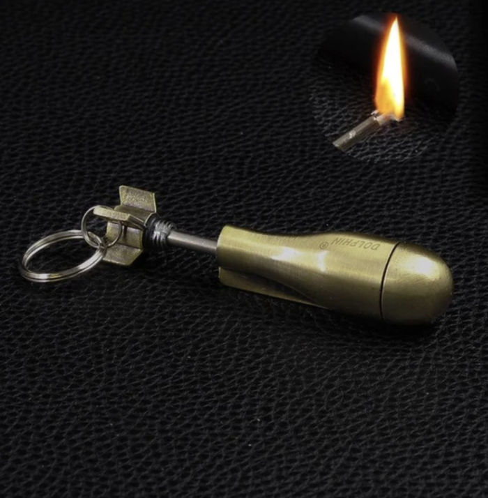 Outdoor Emergency Survival Camping Keychain Lighter Flint