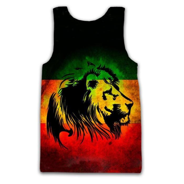 Lion Reggae Flag Tank Top