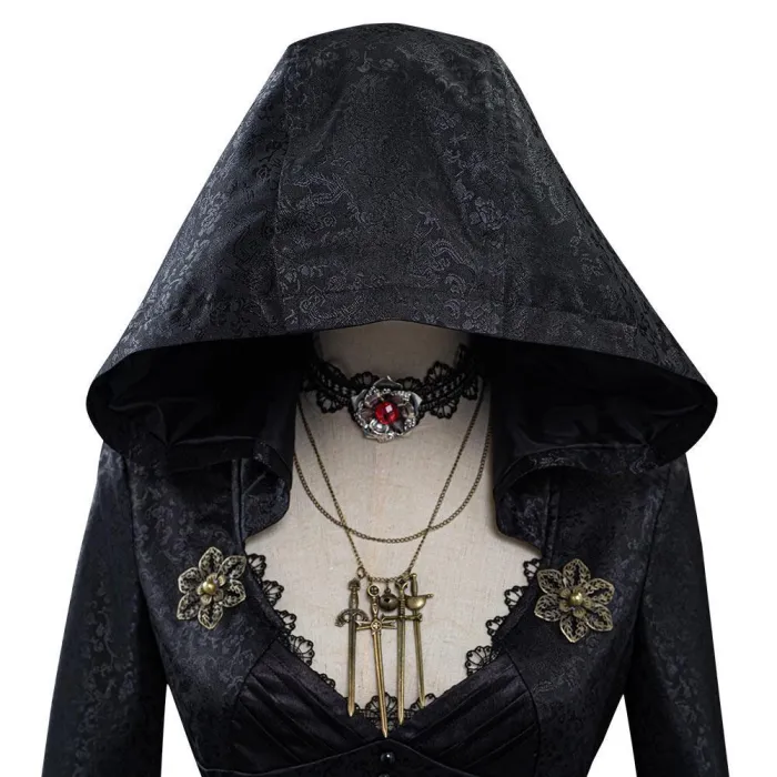 Resident Evil Village Lady Dimitrescu'S Daughter Vampire Lady Dress Outfits Halloween Carnival Suit Cosplay Costume