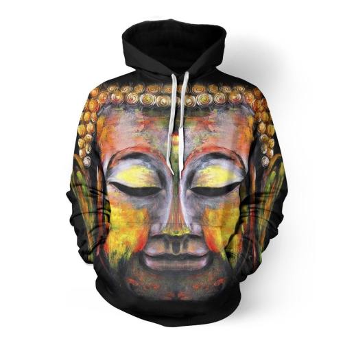 Buddha Paint 3D Hoodie