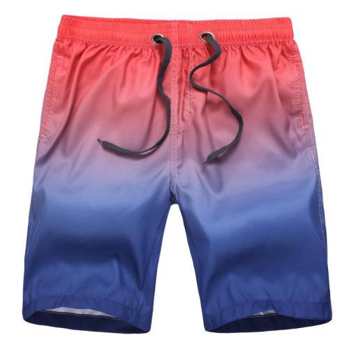 Men'S Quick Dry Gradient Beach Shorts